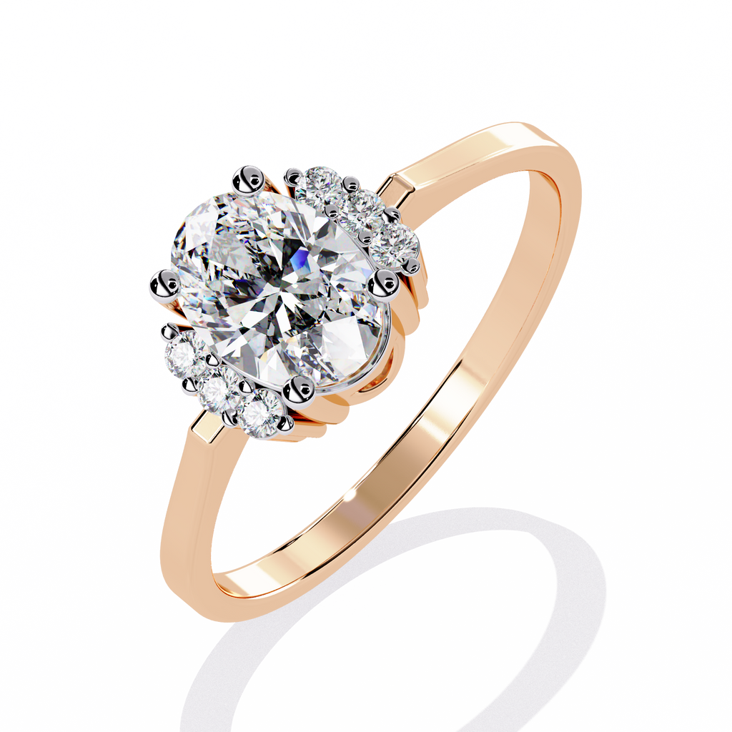 Classic Oval-Cut Lab Grown Diamond Ring