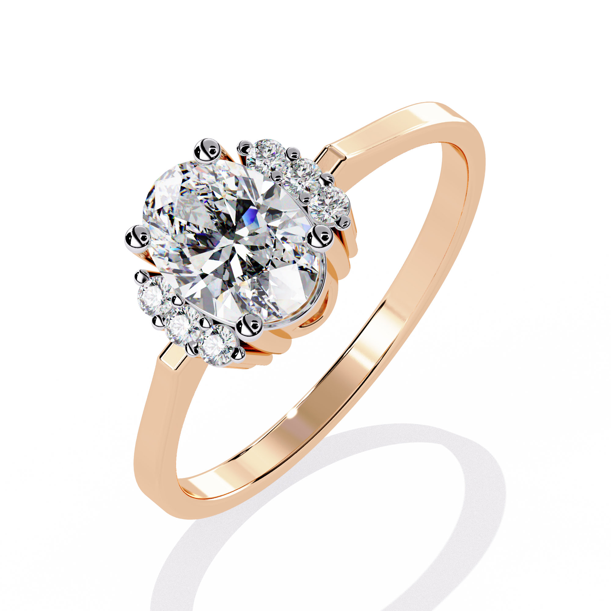 Classic Oval-Cut Lab Grown Diamond Ring