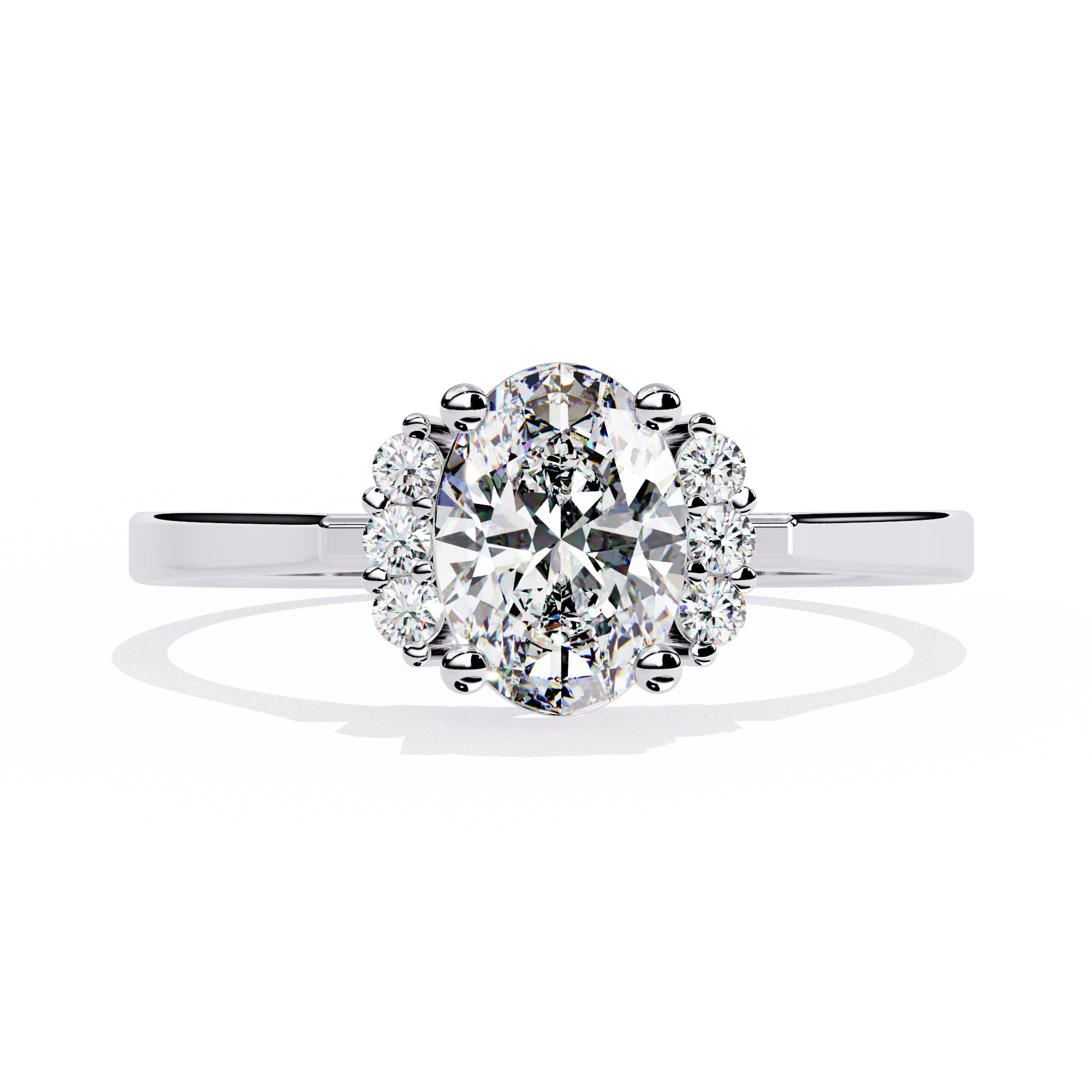 Classic Oval-Cut Lab Grown Diamond Ring