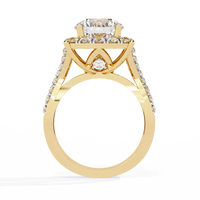 Grand Halo Lab Grown Diamond Engagement Ring