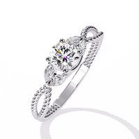 Marquise Accent Lab Grown Diamond Ring