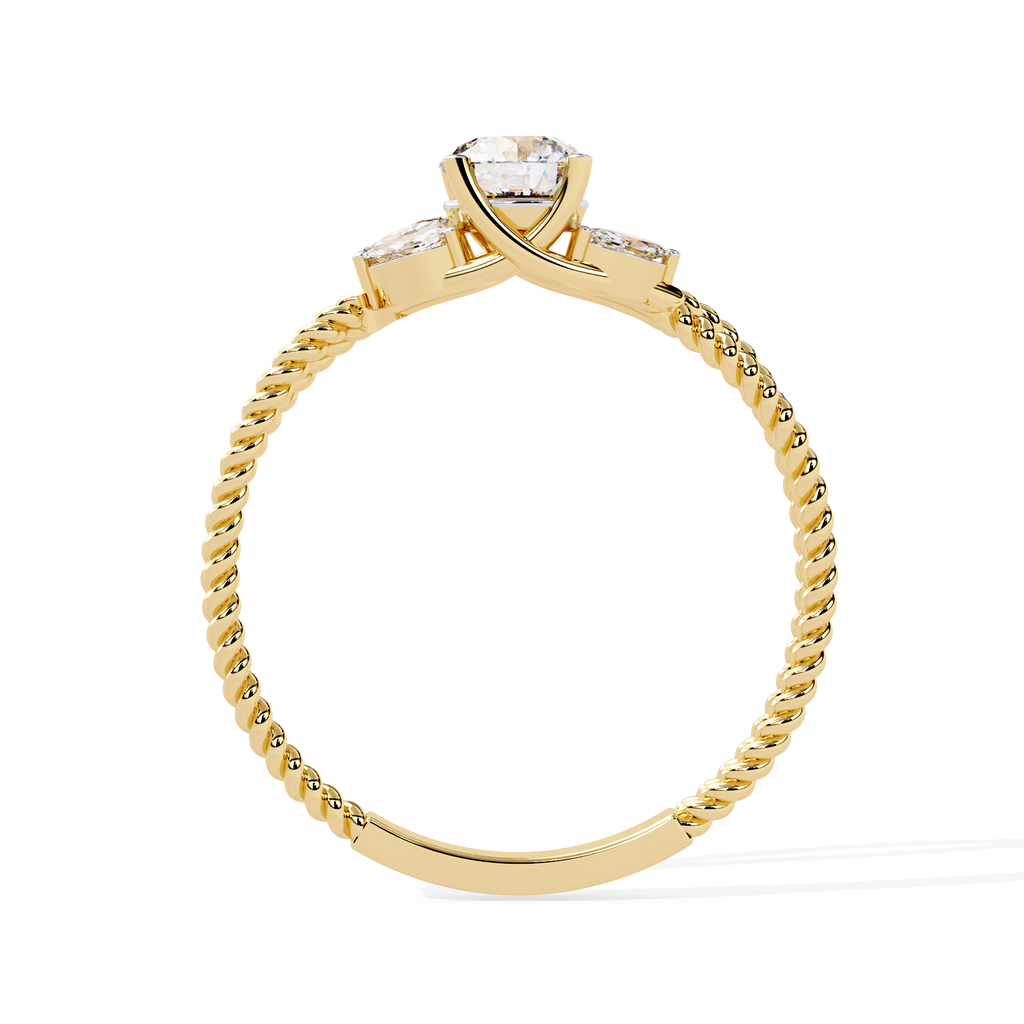 Marquise Accent Lab Grown Diamond Ring