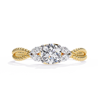 Marquise Accent Lab Grown Diamond Ring