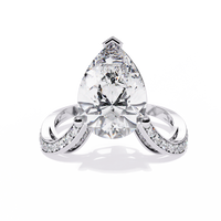 Statement Pear-Cut Solitaire Lab Grown Diamond Ring