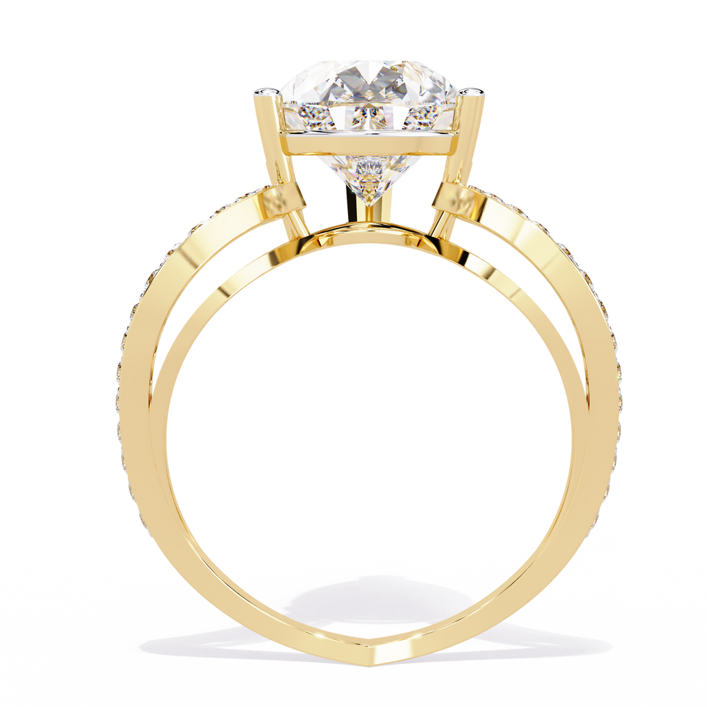 Statement Pear-Cut Solitaire Lab Grown Diamond Ring