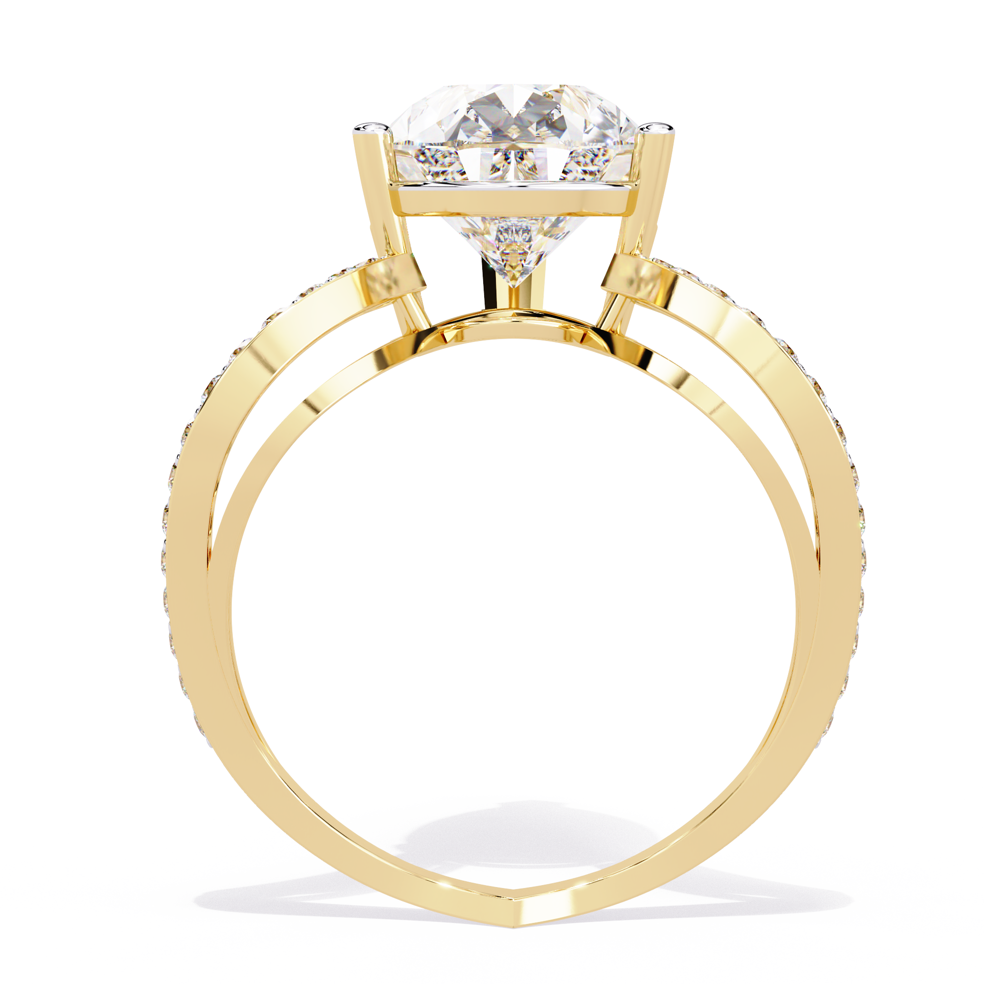 Statement Pear-Cut Solitaire Lab Grown Diamond Ring