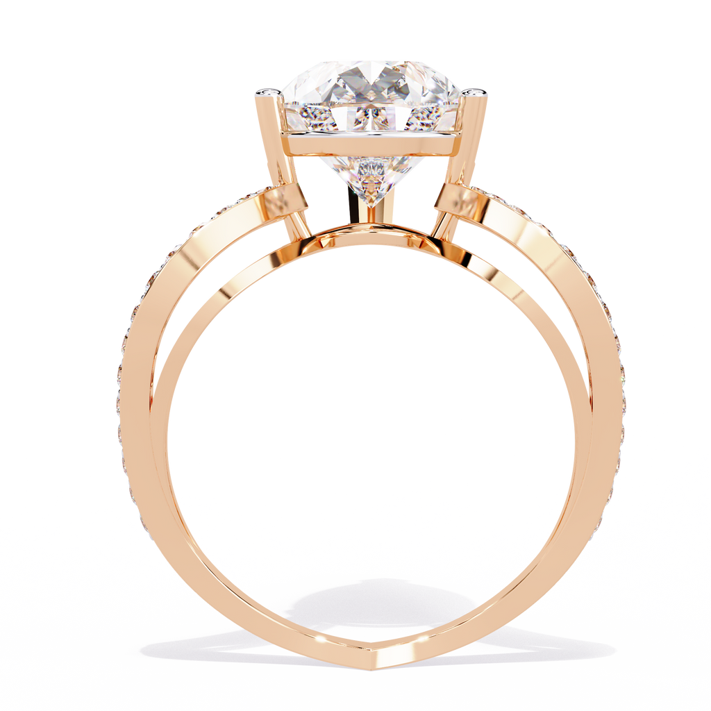 Statement Pear-Cut Solitaire Lab Grown Diamond Ring