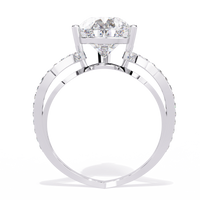 Statement Pear-Cut Solitaire Lab Grown Diamond Ring