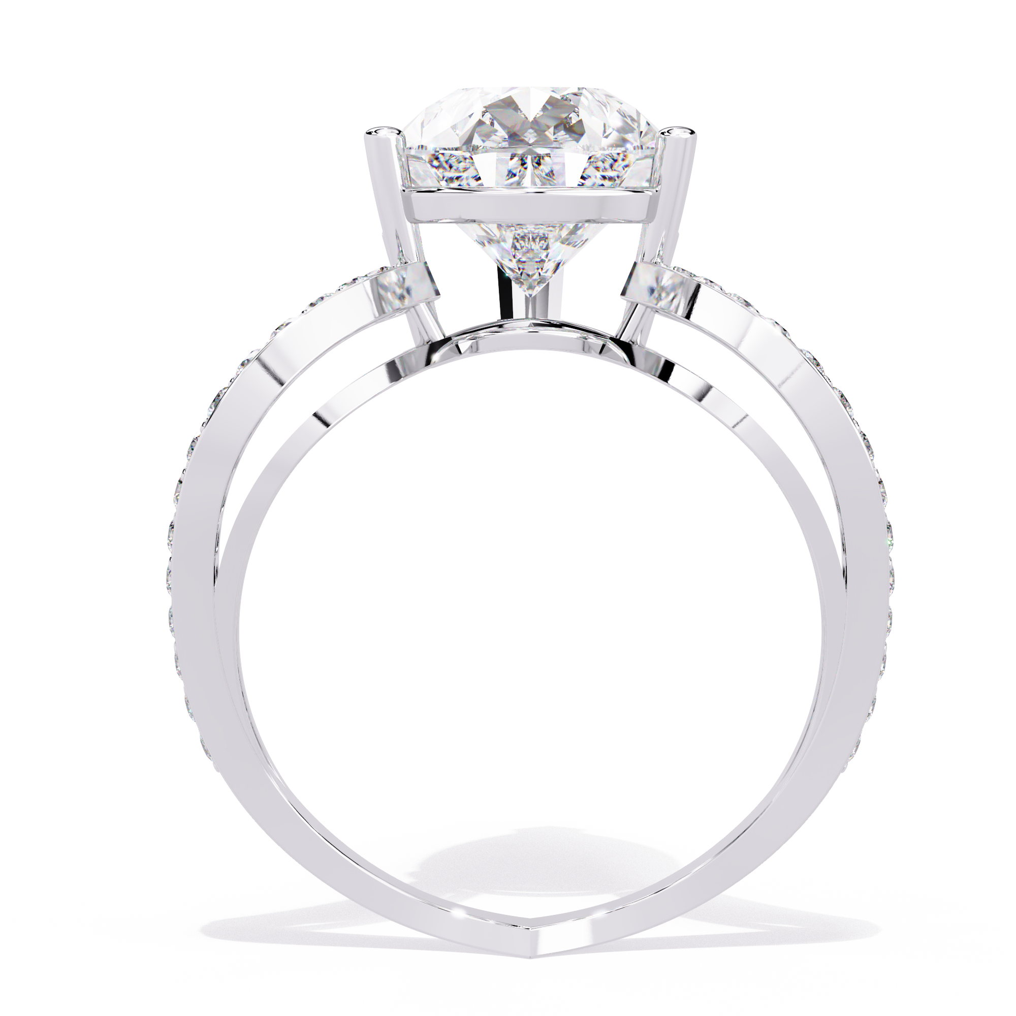 Statement Pear-Cut Solitaire Lab Grown Diamond Ring