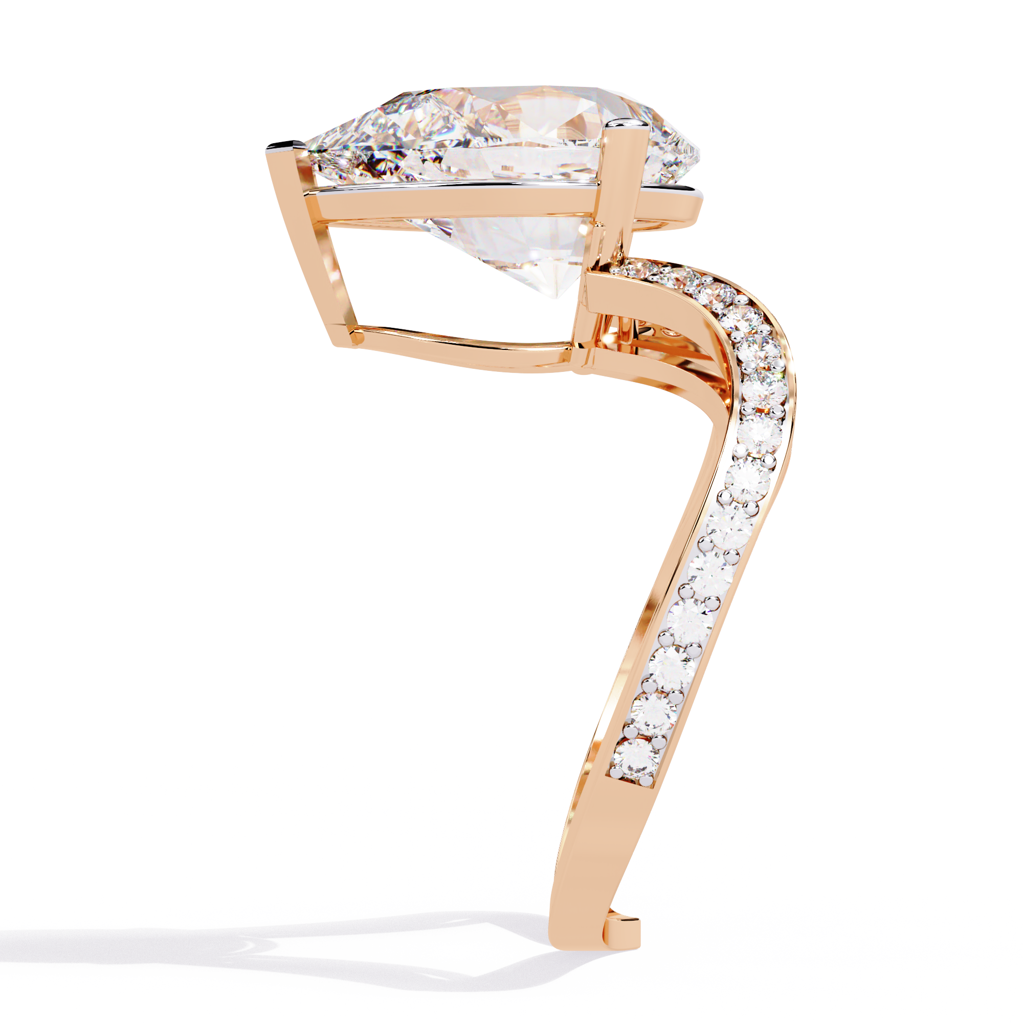 Statement Pear-Cut Solitaire Lab Grown Diamond Ring