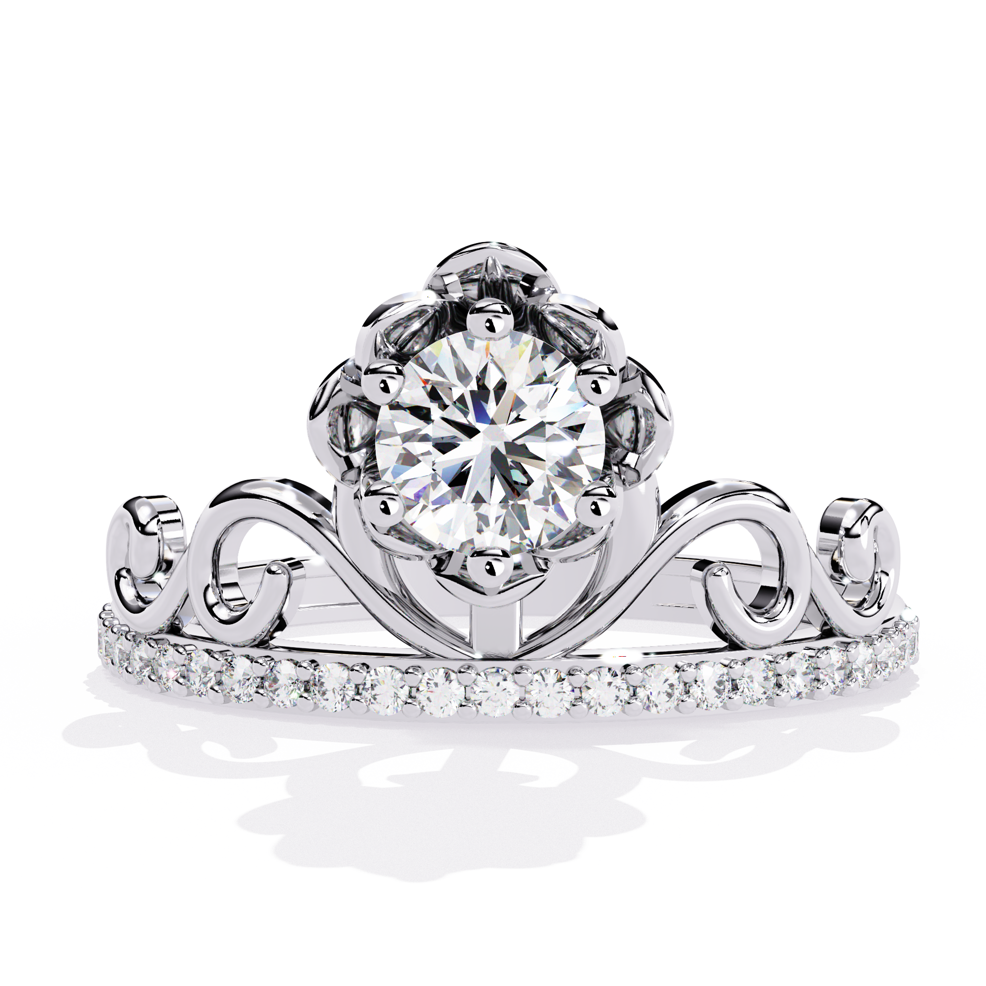 Regal Tiara Lab Grown Diamond Ring