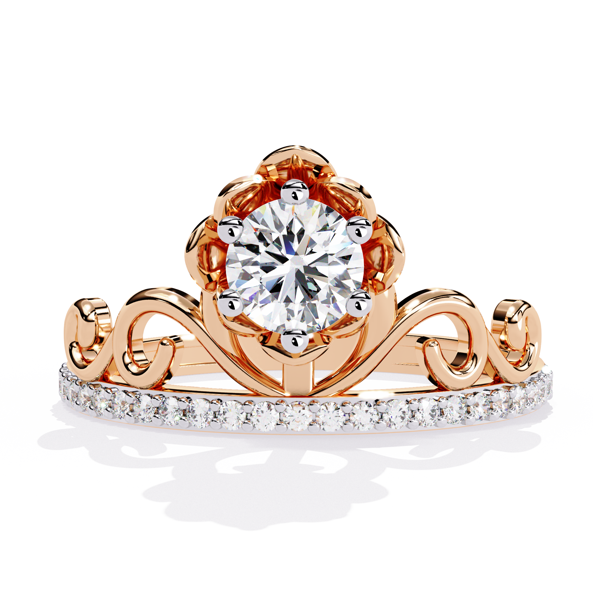 Regal Tiara Lab Grown Diamond Ring