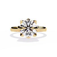 Classic Six Prong Solitaire Lab Grown Diamond Ring