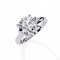 Classic Six Prong Solitaire Lab Grown Diamond Ring