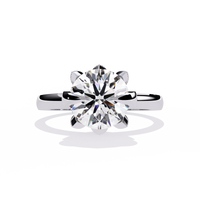 Classic Six Prong Solitaire Lab Grown Diamond Ring
