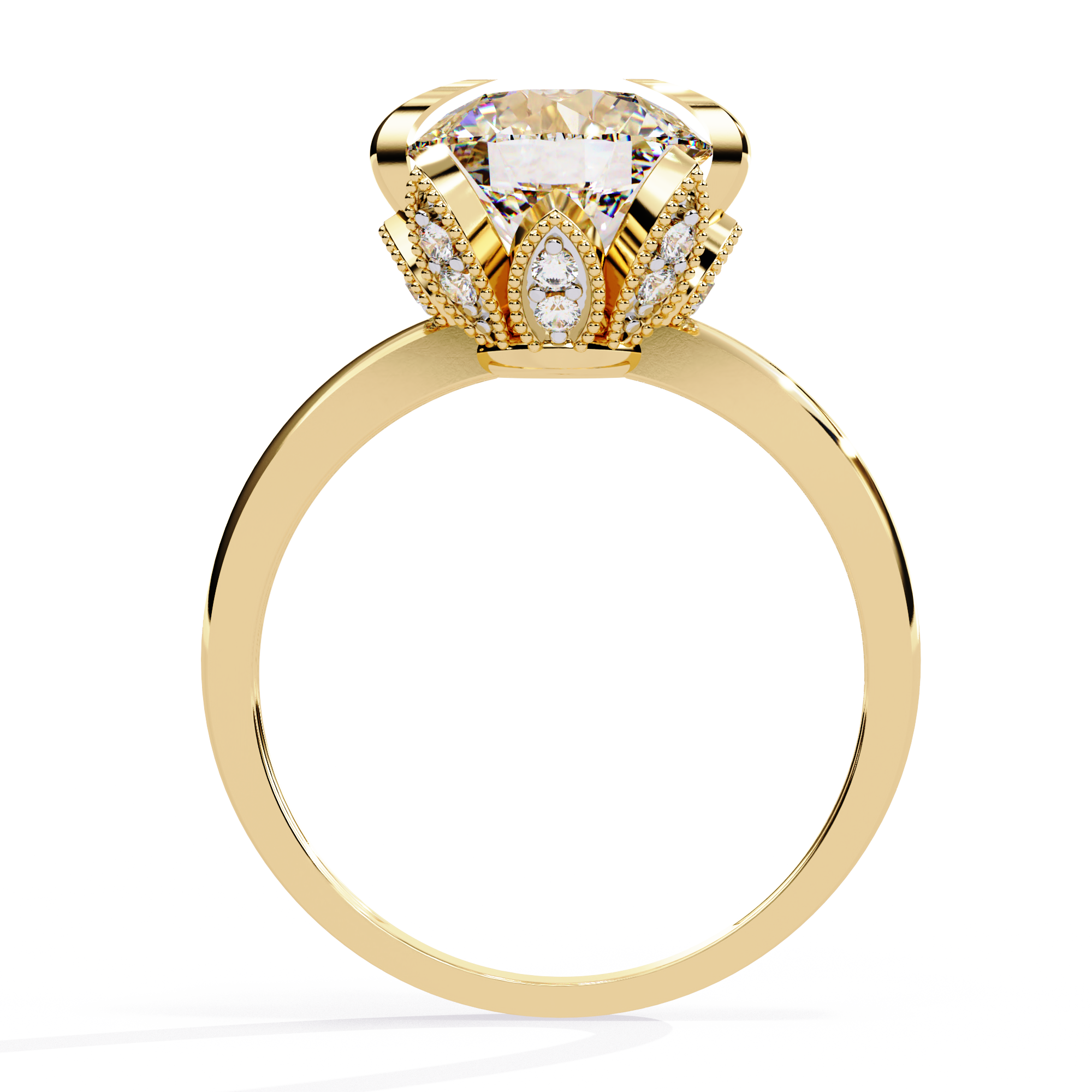 Classic Six Prong Solitaire Lab Grown Diamond Ring