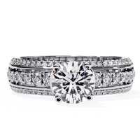 Elegant 14K Gold Lab Grown Diamond Bridal Ring