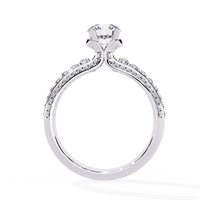 Elegant 14K Gold Lab Grown Diamond Bridal Ring