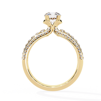 Elegant 14K Gold Lab Grown Diamond Bridal Ring