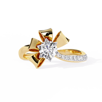 Bow-Inspired Lab Grown Diamond Ring