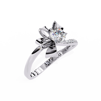 Bow-Inspired Lab Grown Diamond Ring