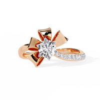 Bow-Inspired Lab Grown Diamond Ring