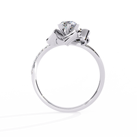 Bow-Inspired Lab Grown Diamond Ring