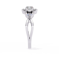 Elegant Marquise and Round Lab Grown Diamond Ring
