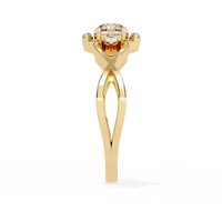 Elegant Marquise and Round Lab Grown Diamond Ring
