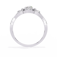 Elegant Marquise and Round Lab Grown Diamond Ring