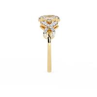 Oval Twist Lab Grown Diamond Ring