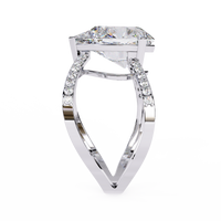 Stunning Pear Lab Grown Diamond Ring