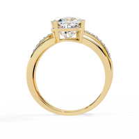 Elegant Cushion Cut Lab Grown Diamond Ring