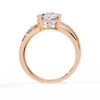 Elegant Cushion Cut Lab Grown Diamond Ring