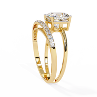 Elegant Cushion Cut Lab Grown Diamond Ring