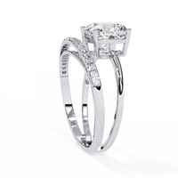 Elegant Cushion Cut Lab Grown Diamond Ring