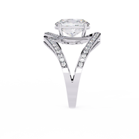 Oval Grandeur Lab Grown Diamond Ring in 14K Gold
