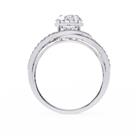 Oval Grandeur Lab Grown Diamond Ring in 14K Gold