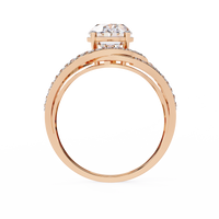 Oval Grandeur Lab Grown Diamond Ring in 14K Gold