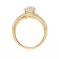 Oval Grandeur Lab Grown Diamond Ring in 14K Gold