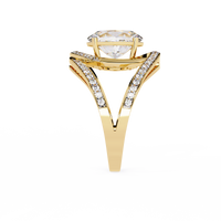 Oval Grandeur Lab Grown Diamond Ring in 14K Gold