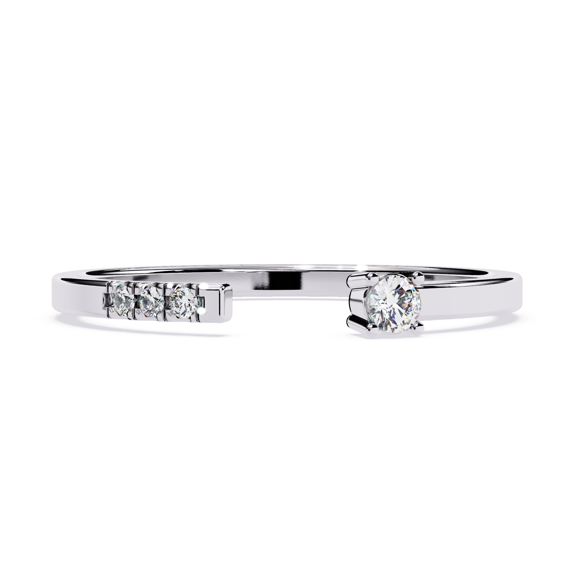 Lab Grown Diamond Accent Solitaire Ring