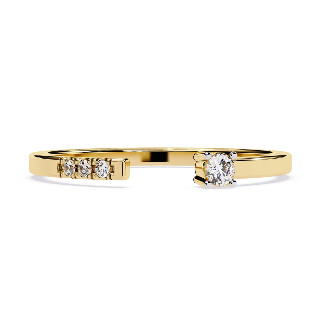 Lab Grown Diamond Accent Solitaire Ring
