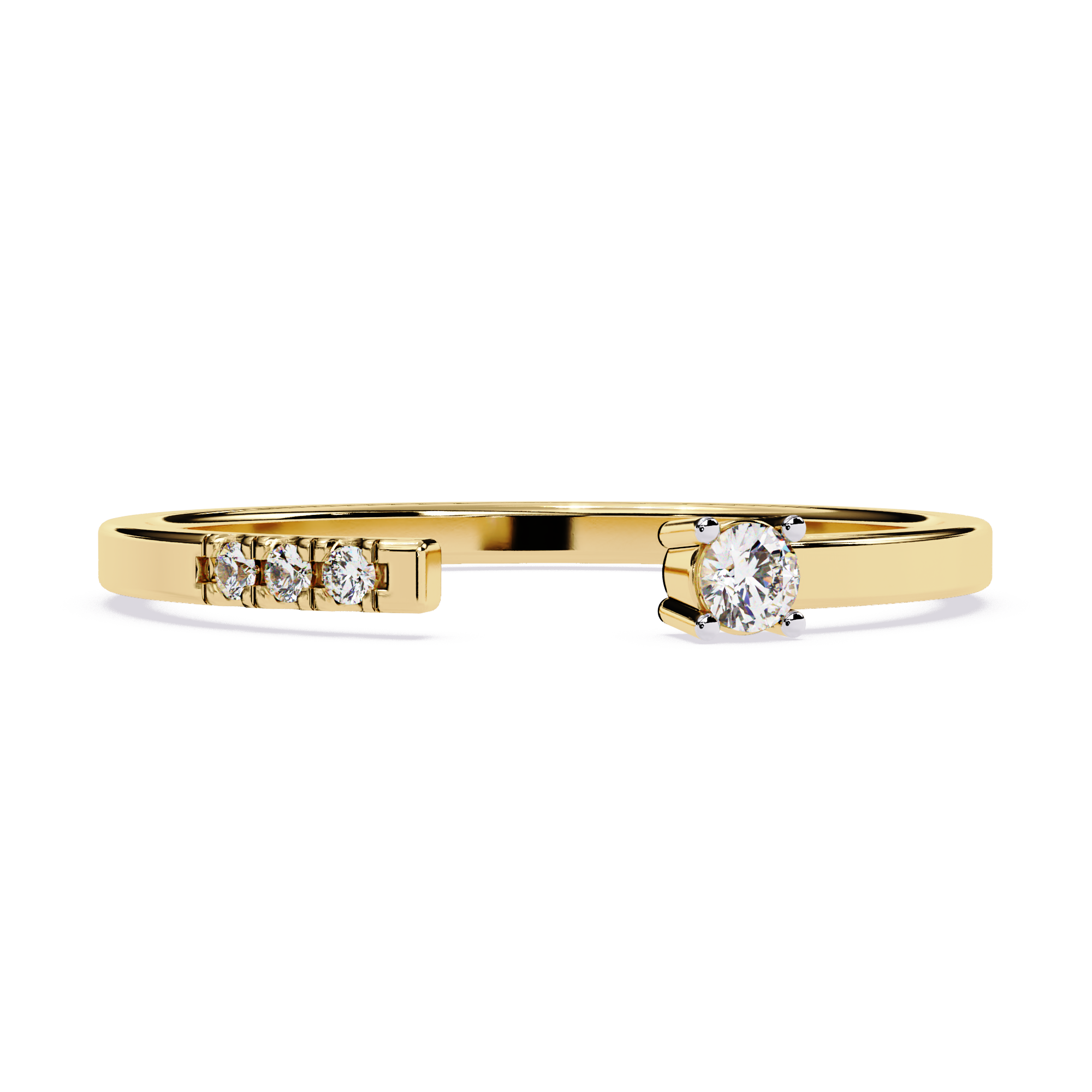 Lab Grown Diamond Accent Solitaire Ring