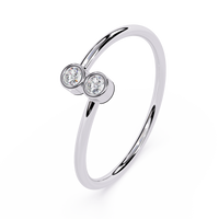 Twin Bezel Lab Grown Diamond Ring
