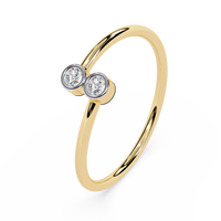 Twin Bezel Lab Grown Diamond Ring