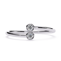 Twin Bezel Lab Grown Diamond Ring