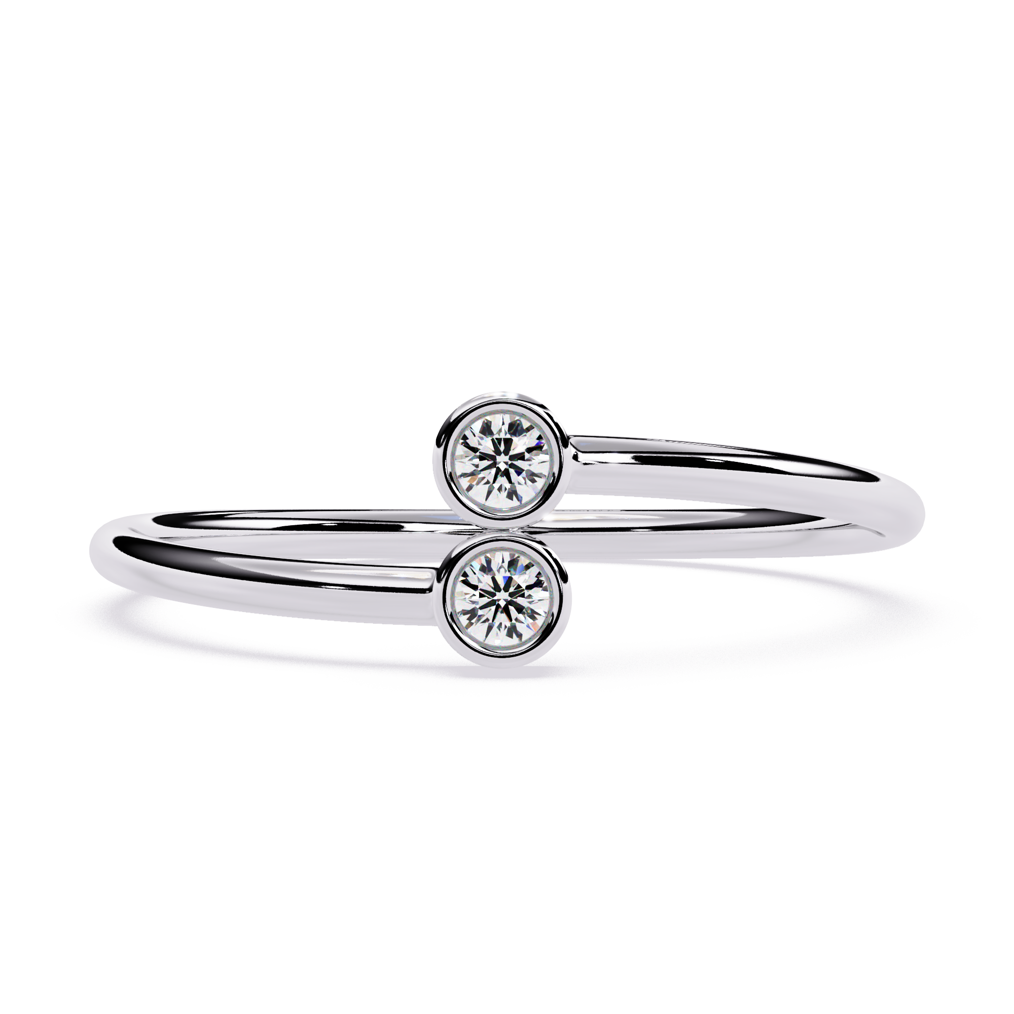 Twin Bezel Lab Grown Diamond Ring