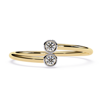 Twin Bezel Lab Grown Diamond Ring