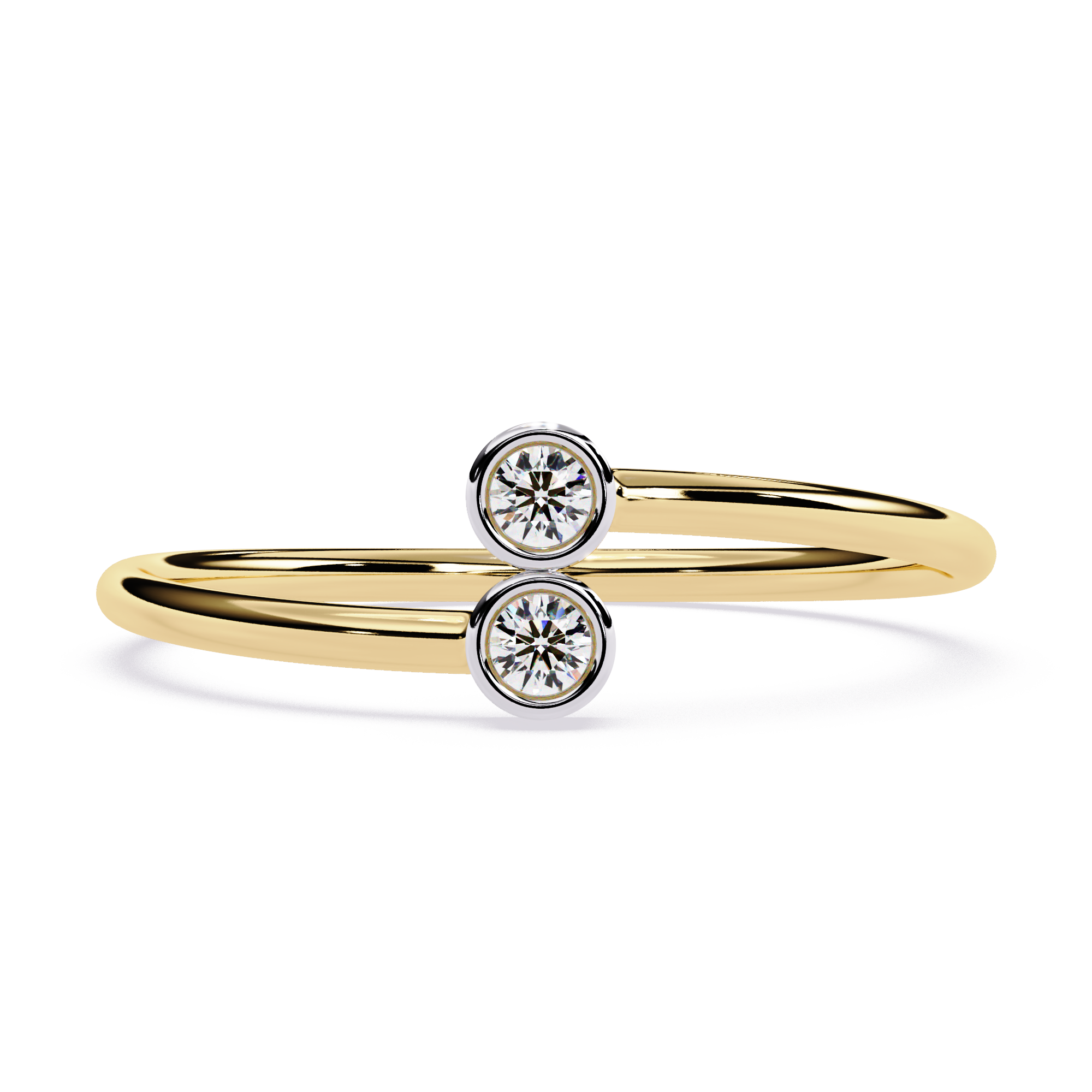 Twin Bezel Lab Grown Diamond Ring